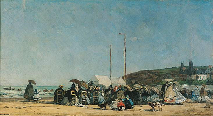 Eugène Boudin, la Plage de Trouville