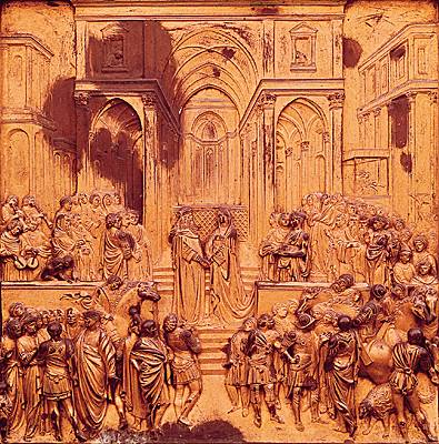 Lorenzo Ghiberti, haut-relief de la « porte du paradis » Lorenzo Ghiberti, haut-relief de la « porte du paradis »