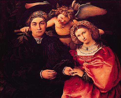 Lorenzo Lotto, Maître Marsilio et son épouse