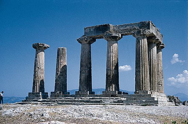 Corinthe, le temple d'Apollon