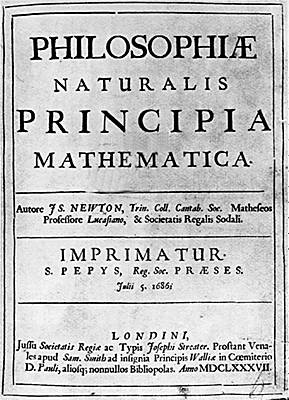 Isaac Newton, Principes mathématiques de philosophie naturelle