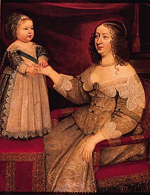 Anne d'Autriche et Louis XIV enfant Anne d'Autriche et Louis XIV enfant