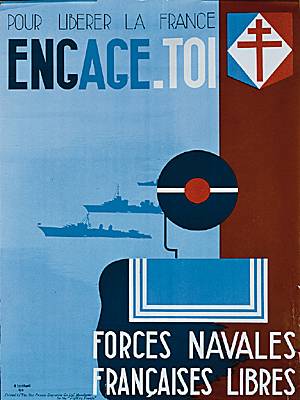 Forces françaises libres, affiche
