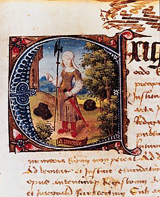 Jeanne d'Arc en costume de paysanne Jeanne d'Arc en costume de paysanne