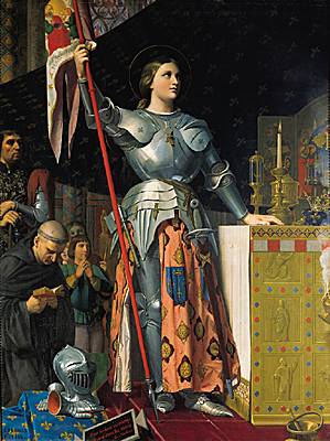 Ingres, Jeanne d'Arc lors du sacre de Charles VII dans la cathédrale de Reims Ingres, Jeanne d'Arc lors du sacre de Charles VII dans la cathédrale de Reims