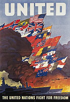 Seconde Guerre mondiale, affiche américaine