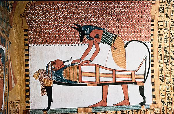 Louqsor, peinture de la tombe de Senedjem