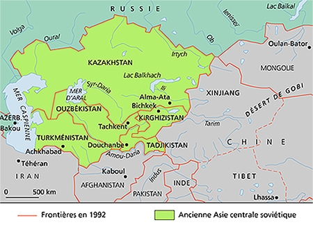 L'Asie centrale, 1992 L'Asie centrale, 1992