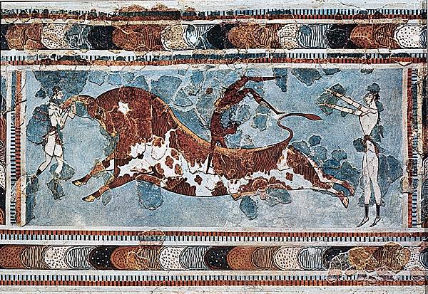 Fresque du palais de Cnossos