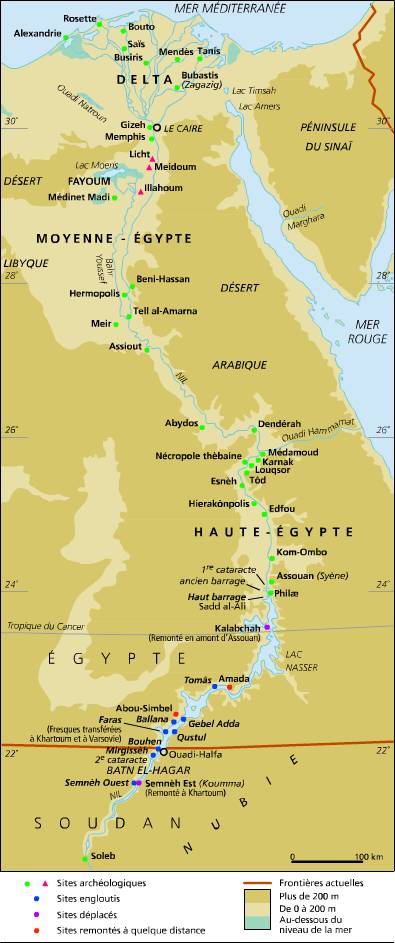 Sites archéologiques de l'Égypte Sites archéologiques de l'Égypte