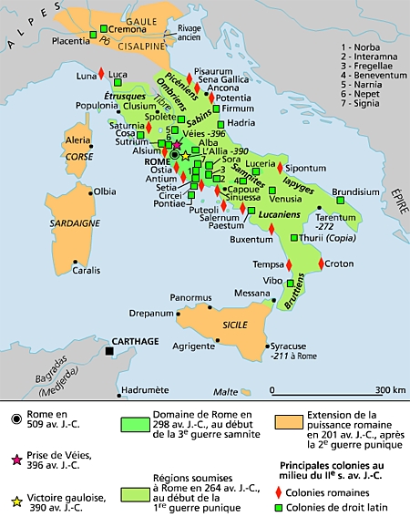 La conquête romaine de l'Italie La conquête romaine de l'Italie