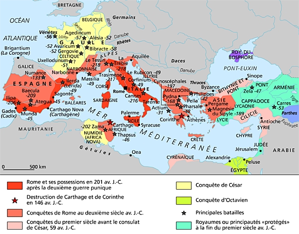 Le monde romain à la fin de la République