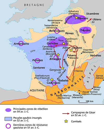La révolte gauloise, 54-51 avant J.-C.