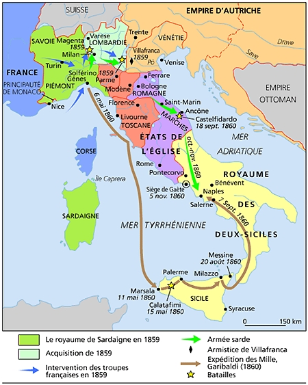 Les débuts de l'unité italienne