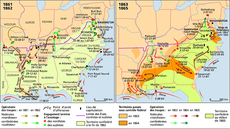 La guerre de Sécession