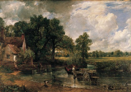John Constable, la Charrette de foin