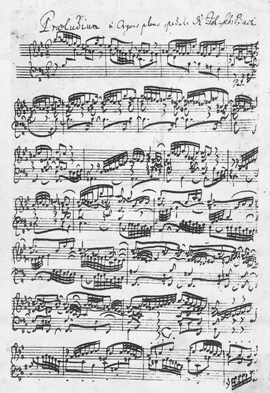 Partition de Jean-Sébastien Bach Partition de Jean-Sébastien Bach