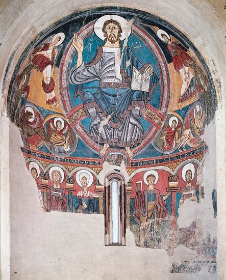 Christ pantocrator, église Saint-Clément de Tahull Christ pantocrator, église Saint-Clément de Tahull
