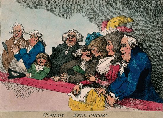 Thomas Rowlandson, Spectateurs assistant à une comédie