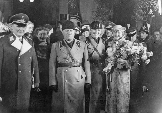 Hermann Göring, Benito Mussolini et Galeazzo Ciano
