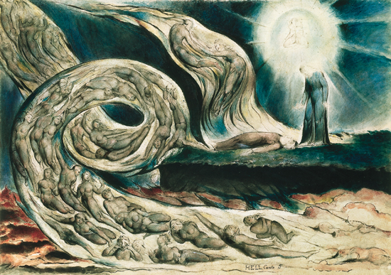 William Blake, le Cercle des luxurieux