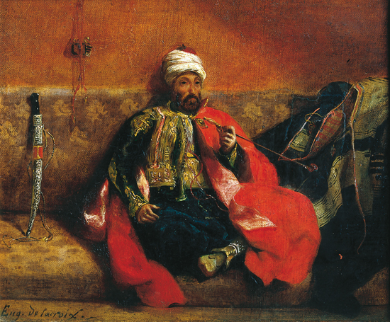 Eugène Delacroix, <i>Turc assis fumant</i>