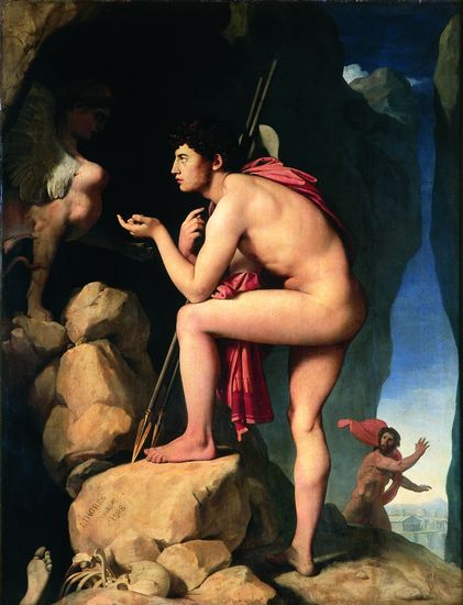 Ingres, Œdipe explique l'énigme du Sphinx Ingres, Œdipe explique l'énigme du Sphinx
