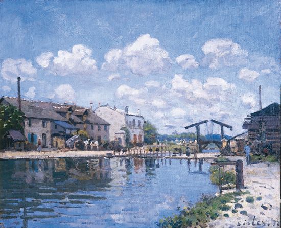 Alfred Sisley, le Canal Saint-Martin, Paris