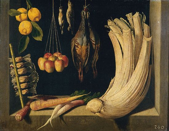 Juan Sánchez Cotán, Nature morte au gibier, légumes et fruits