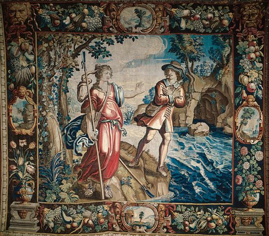 Honoré d'Urfé, l'Astrée : Céladon allant se jeter dans le Lignon Honoré d'Urfé, l'Astrée : Céladon allant se jeter dans le Lignon