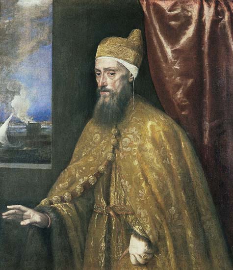 Titien, Portrait du doge Francesco Venier