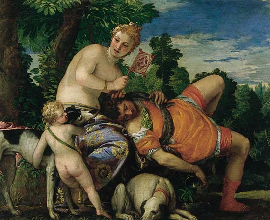 Véronèse, Vénus et Adonis dormant Véronèse, Vénus et Adonis dormant