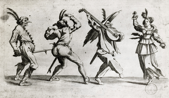 Jacques Callot, Danse de comédiens italiens