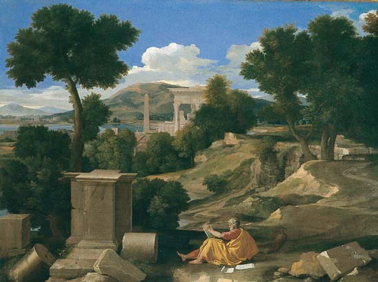 Nicolas Poussin, Paysage avec Saint Jean à Patmos
