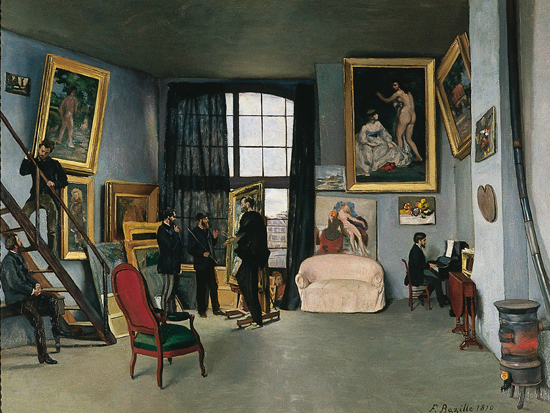 Frédéric Bazille, l'Atelier de la rue La Condamine Frédéric Bazille, l'Atelier de la rue La Condamine