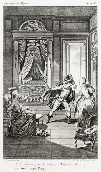 Beaumarchais, le Mariage de Figaro, acte II, scène XVII