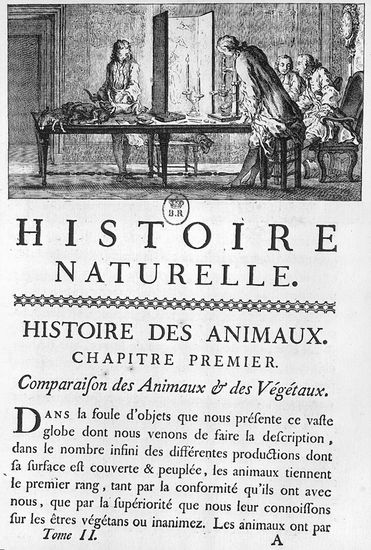 Buffon, Histoire naturelle Buffon, Histoire naturelle