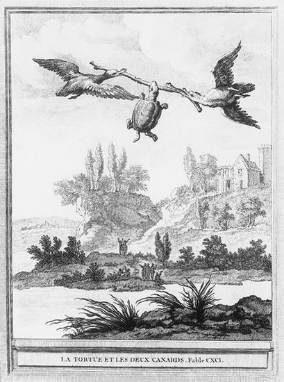 Jean de La Fontaine, <i>la Tortue et les Deux Canards</i>