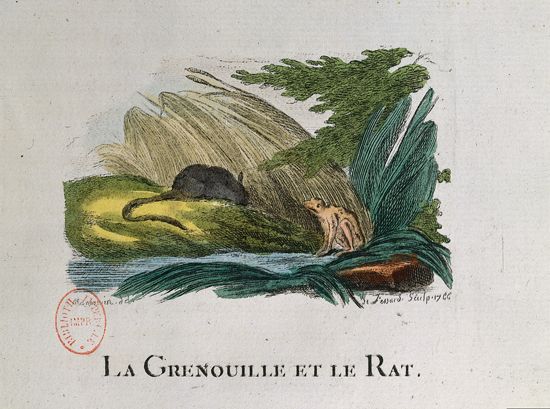 Jean de La Fontaine, <i>la Grenouille et le Rat</i>