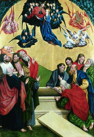 Johann Koerbecke, l'Assomption de la Vierge Johann Koerbecke, l'Assomption de la Vierge