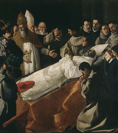 Francisco de Zurbarán, l'Exposition du corps de saint Bonaventure Francisco de Zurbarán, l'Exposition du corps de saint Bonaventure