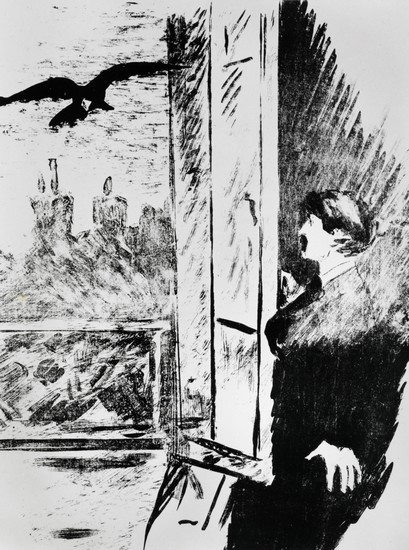 Édouard Manet, illustration du <i>Corbeau</i>