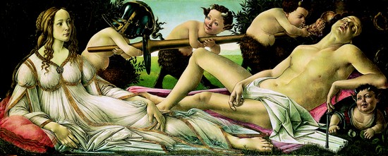Botticelli, Vénus et Mars