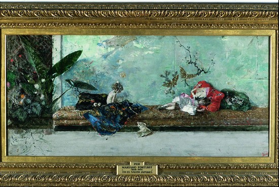 Mariano Fortuny, les Enfants du peintre dans le salon japonais