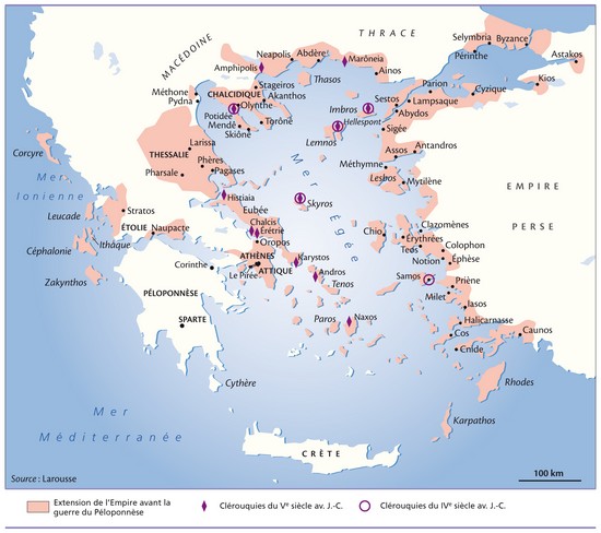 L'Empire athénien au temps de Périclès L'Empire athénien au temps de Périclès