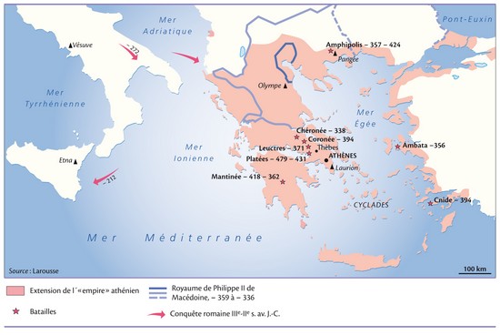 La Grèce de la fin du Ve siècle à la fin du IIIe siècle av. J.-C.