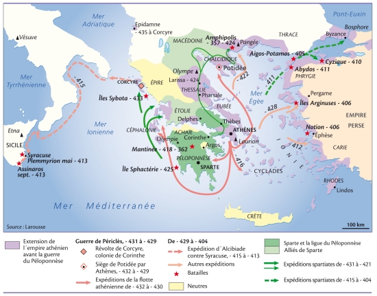 La guerre du Péloponnèse (431-404 avant J.-C.) La guerre du Péloponnèse (431-404 avant J.-C.)