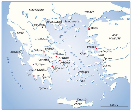 Troie et les cités de la Grèce antique