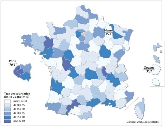 France, la scolarité