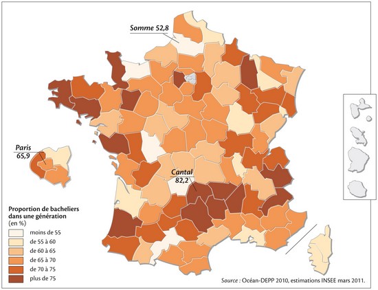 France, les bacheliers